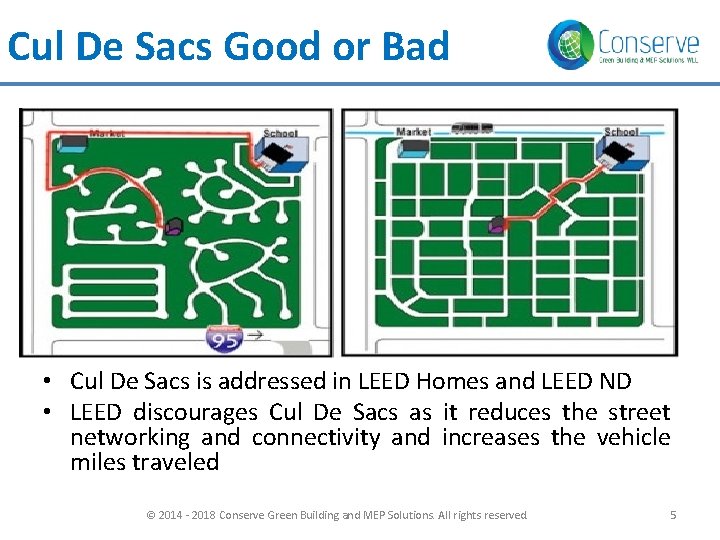 Cul De Sacs Good or Bad • Cul De Sacs is addressed in LEED Cul De Sacs Good or Bad • Cul De Sacs is addressed in LEED