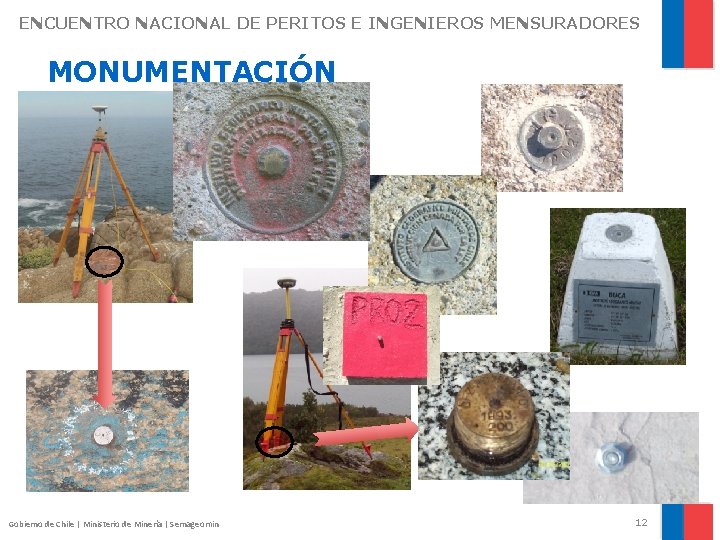 ENCUENTRO NACIONAL DE PERITOS E INGENIEROS MENSURADORES MONUMENTACIÓN Gobierno de Chile | Ministerio de