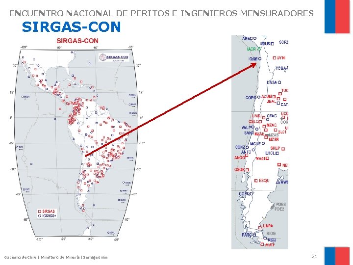 ENCUENTRO NACIONAL DE PERITOS E INGENIEROS MENSURADORES SIRGAS-CON Gobierno de Chile | Ministerio de