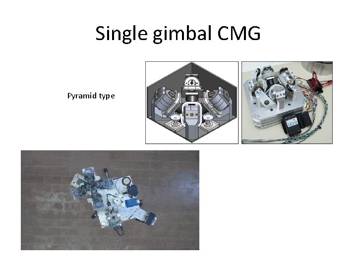 Single gimbal CMG Pyramid type 