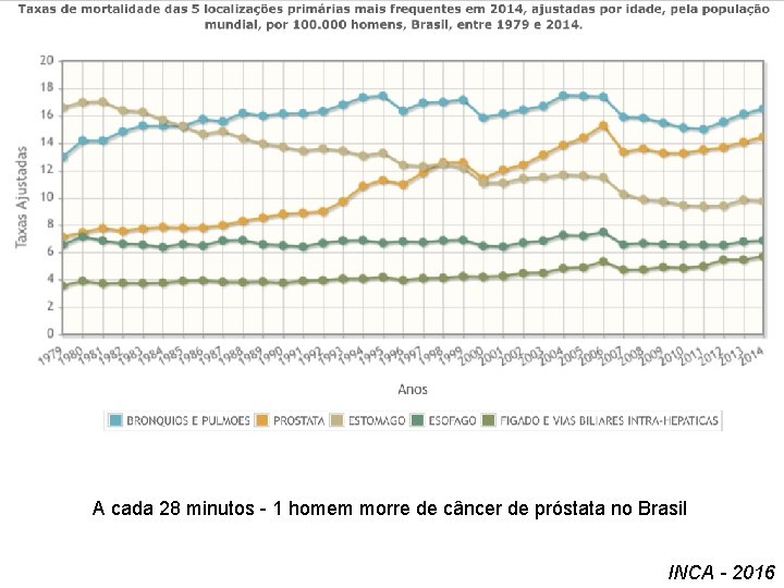 A cada 28 minutos - 1 homem morre de câncer de próstata no Brasil