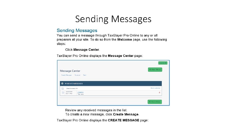 Sending Messages 