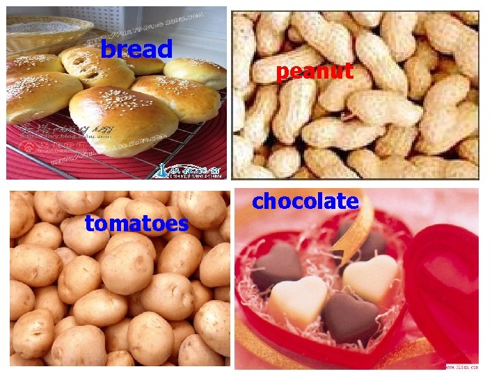 bread tomatoes peanut chocolate bread tomatoes peanut chocolate