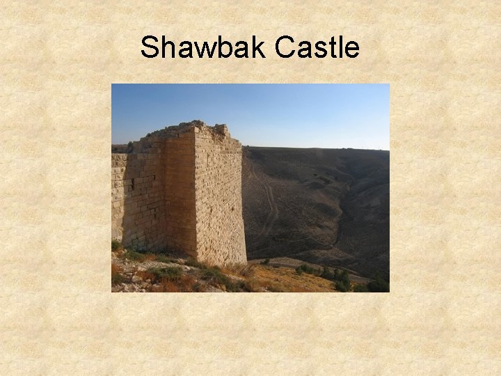 Shawbak Castle 