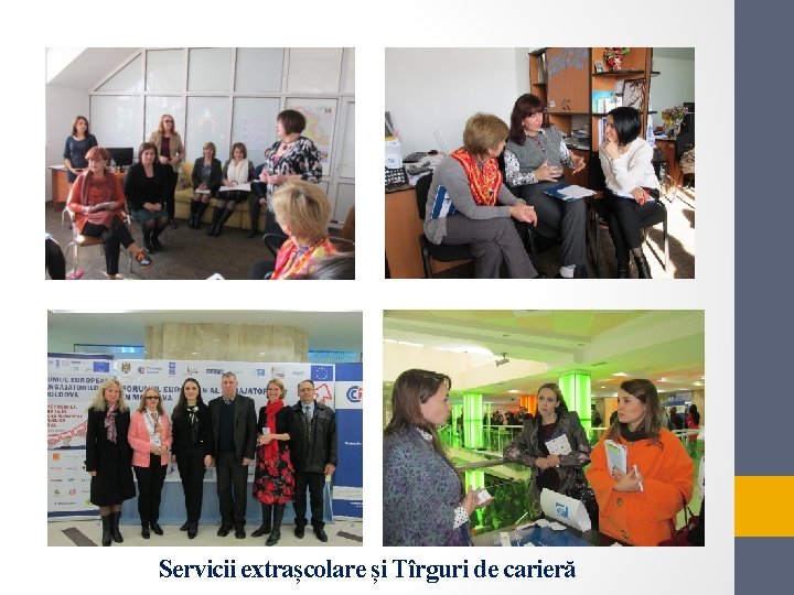 Servicii extrașcolare și Tîrguri de carieră 