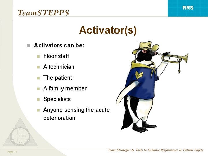 RRS Activator(s) n Activators can be: Mod 111 Page 05. 2 Page 11 n