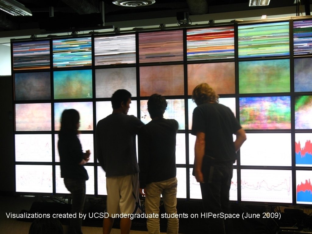 Visualizations created by UCSD undergraduate students on HIPer. Space (June 2009) 