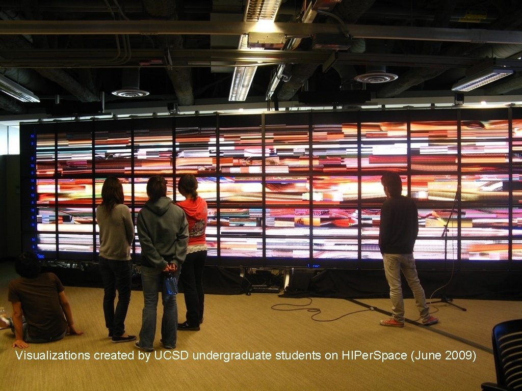 Visualizations created by UCSD undergraduate students on HIPer. Space (June 2009) 