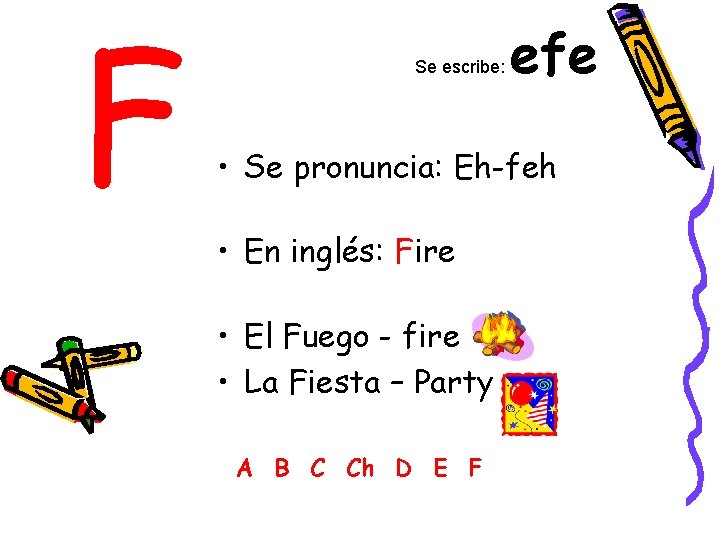 Calentamiento Using the chart from page 8 in