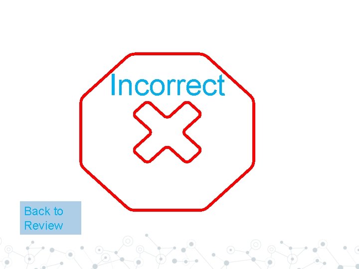 Incorrect Back to Review Incorrect Back to Review