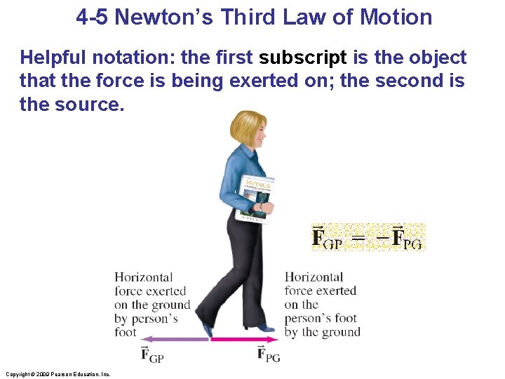 4 -5 Newton’s Third Law of Motion Helpful notation: the first subscript is the 4 -5 Newton’s Third Law of Motion Helpful notation: the first subscript is the