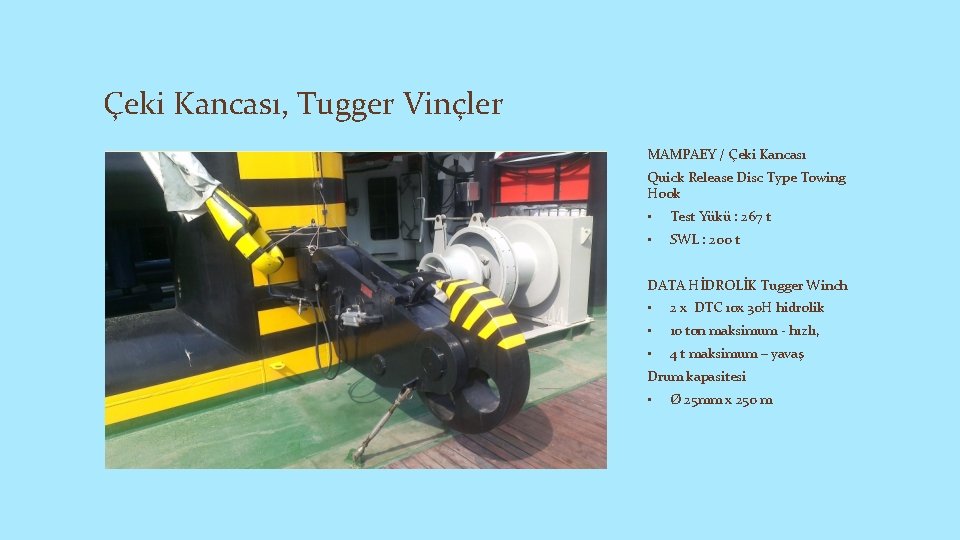 Çeki Kancası, Tugger Vinçler MAMPAEY / Çeki Kancası Quick Release Disc Type Towing Hook