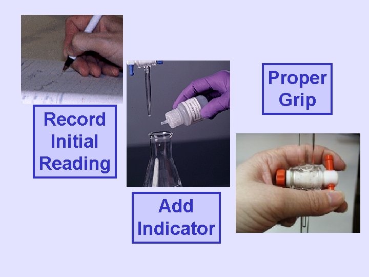 Proper Grip Record Initial Reading Add Indicator 
