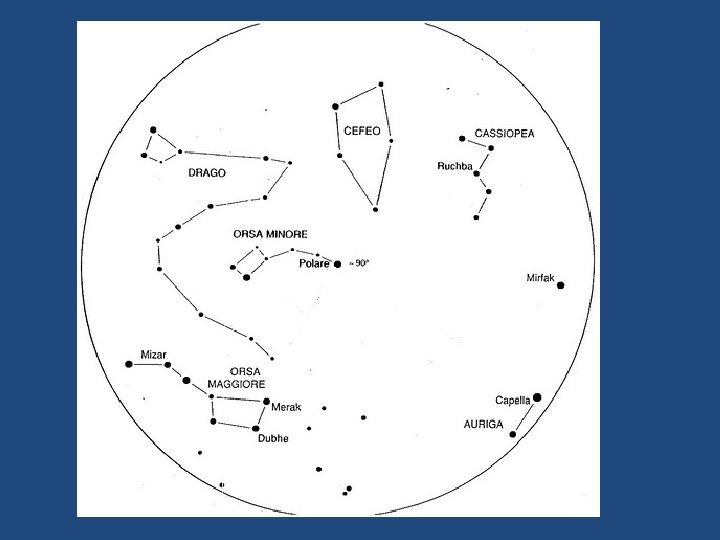 Circumpolari: non tramontano mai e sono visibili per tutto l’anno Le circumpolari sono: Orsa