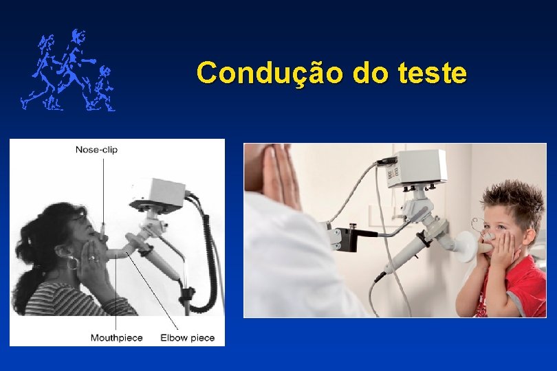 Condução do teste • Sentado • Cabeça em posição neutra • Respiração em volume