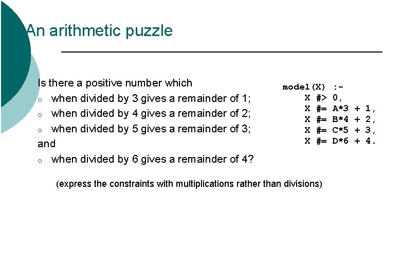 An arithmetic puzzle Is there a positive number which ¡ when divided by 3 An arithmetic puzzle Is there a positive number which ¡ when divided by 3