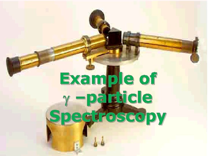 24 Nuclear Spectroscopy W. Udo Schröder, NCSS 2012 Example of g –particle Spectroscopy 