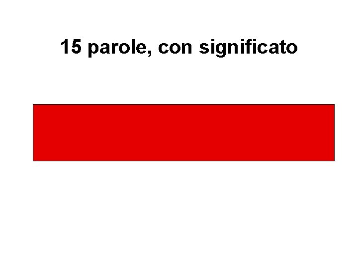 15 parole, con significato LA PICCOLA VOLPE ROSSA SALTO’ SUL GROSSO CANE RANDAGIO E