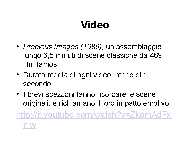 Video • Precious Images (1986), un assemblaggio lungo 6, 5 minuti di scene classiche