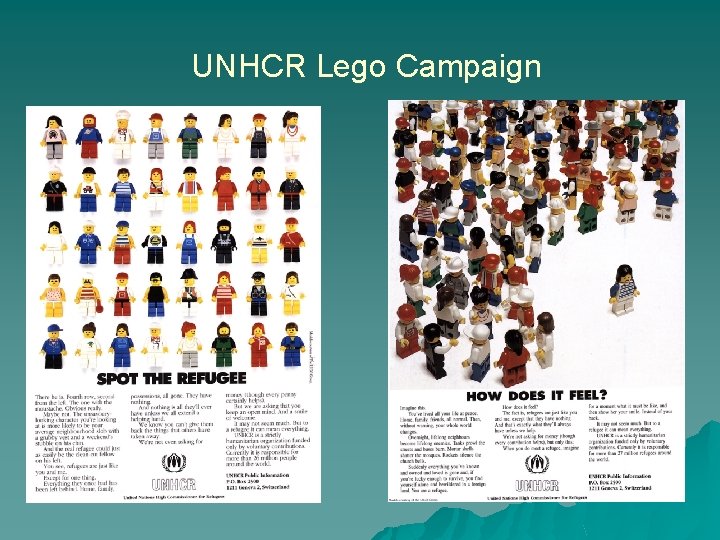 UNHCR Lego Campaign 