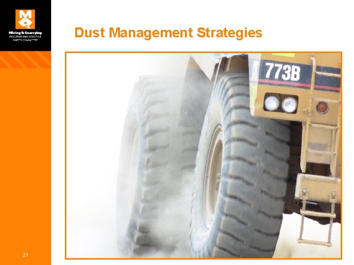 Dust Management Strategies 21 