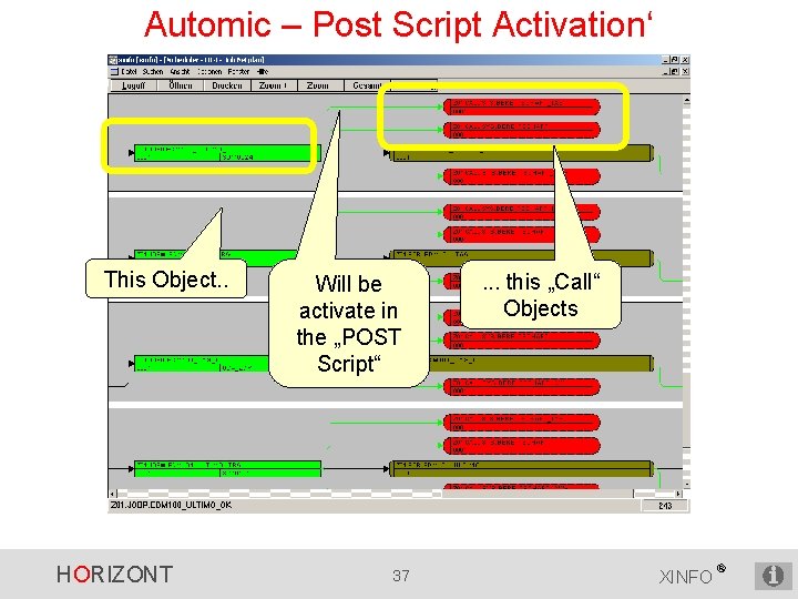 Automic – Post Script Activation‘ This Object. . HORIZONT Will be activate in the