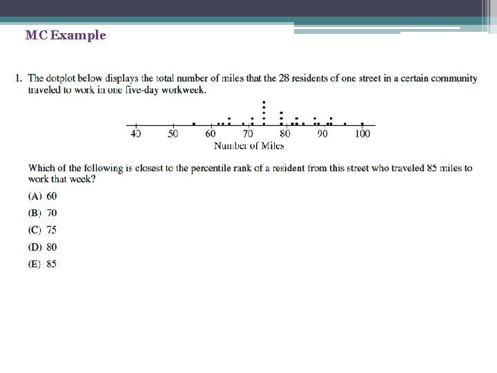 MC Example MC Example