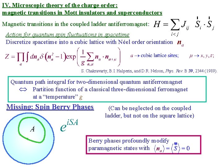 IV. Microscopic theory of the charge order: magnetic transitions in Mott insulators and superconductors