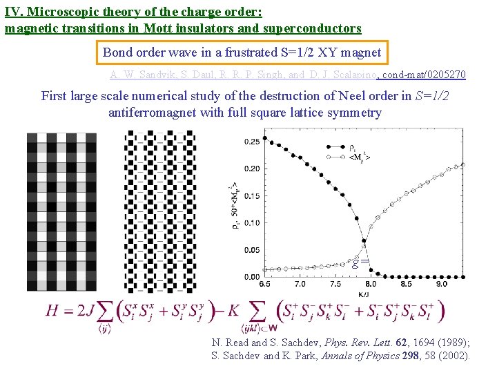 IV. Microscopic theory of the charge order: magnetic transitions in Mott insulators and superconductors