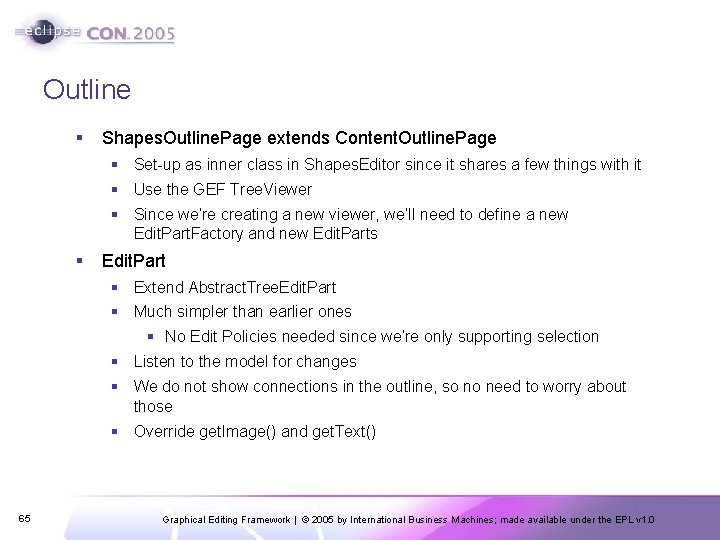 Outline § Shapes. Outline. Page extends Content. Outline. Page § Set-up as inner class