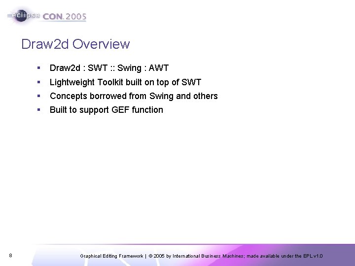 Draw 2 d Overview 8 § Draw 2 d : SWT : : Swing
