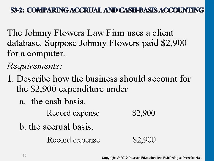 The Johnny Flowers Law Firm uses a client database. Suppose Johnny Flowers paid $2, The Johnny Flowers Law Firm uses a client database. Suppose Johnny Flowers paid $2,