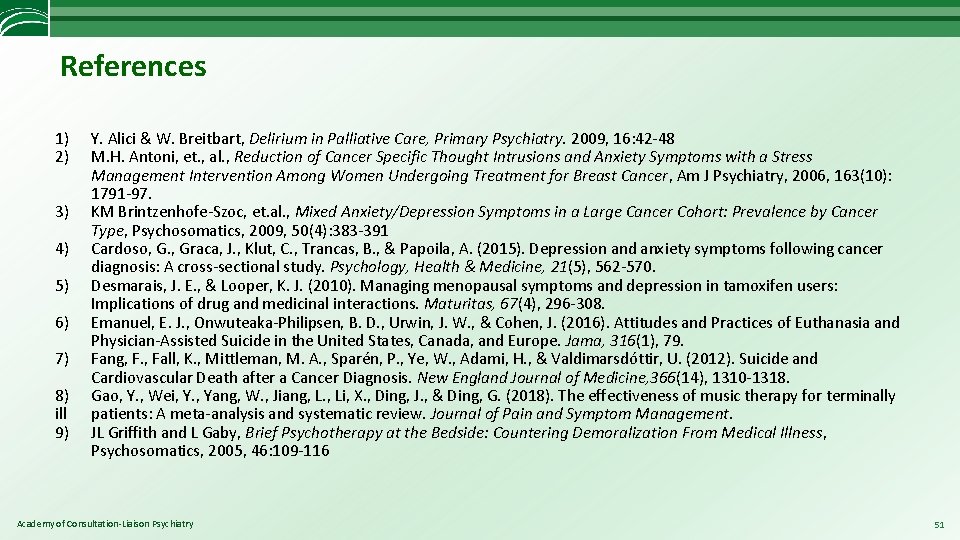 References 1) 2) 3) 4) 5) 6) 7) 8) ill 9) Y. Alici &