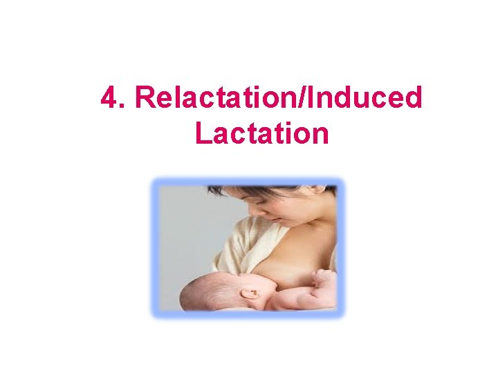 4. Relactation/Induced Lactation 