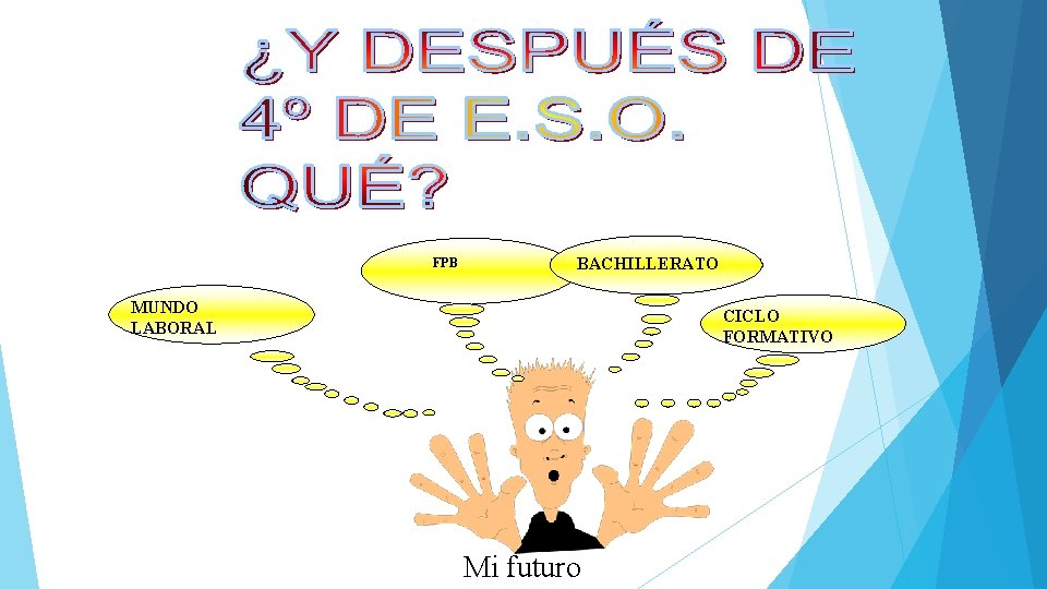 FPB BACHILLERATO MUNDO LABORAL CICLO FORMATIVO Mi futuro 