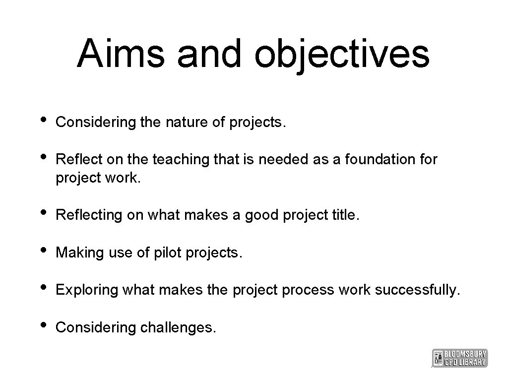 Developing project mentoring skills Aims and objectives Considering