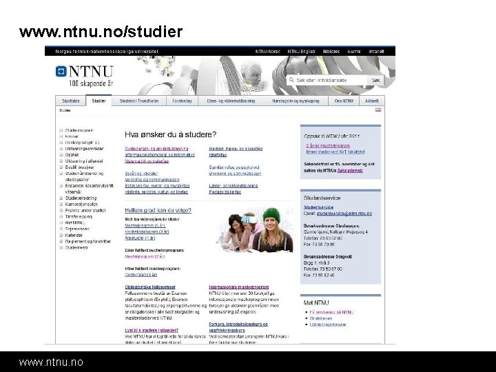 www. ntnu. no/studier www. ntnu. no www. ntnu. no/studier www. ntnu. no