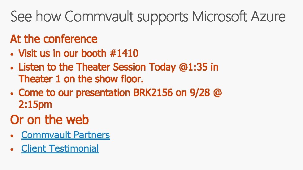 Commvault Partners Client Testimonial 