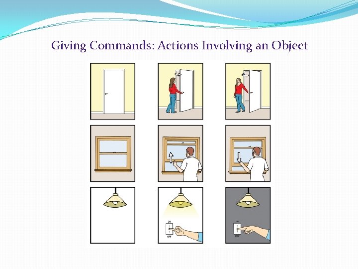 Giving Commands: Actions Involving an Object 