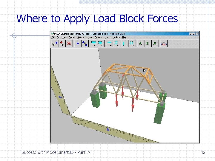 Where to Apply Load Block Forces Success with Model. Smart 3 D - Part Where to Apply Load Block Forces Success with Model. Smart 3 D - Part