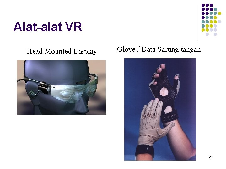 Alat-alat VR Head Mounted Display Glove / Data Sarung tangan 21 