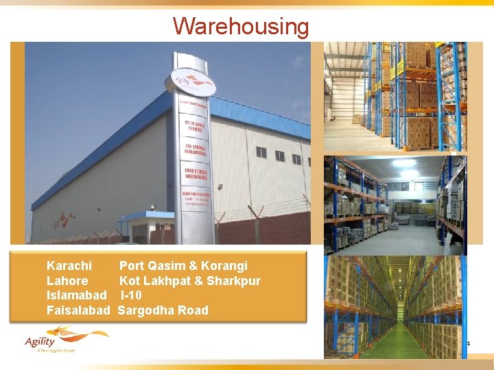 Warehousing Karachi Lahore Islamabad Faisalabad Port Qasim & Korangi Kot Lakhpat & Sharkpur I-10