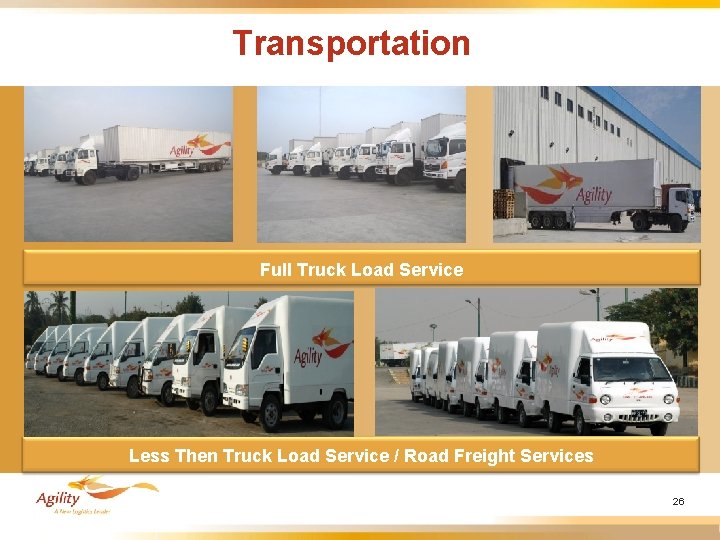 Transportation Full Truck Load Service Less Then Truck Load Service / Road Freight Services