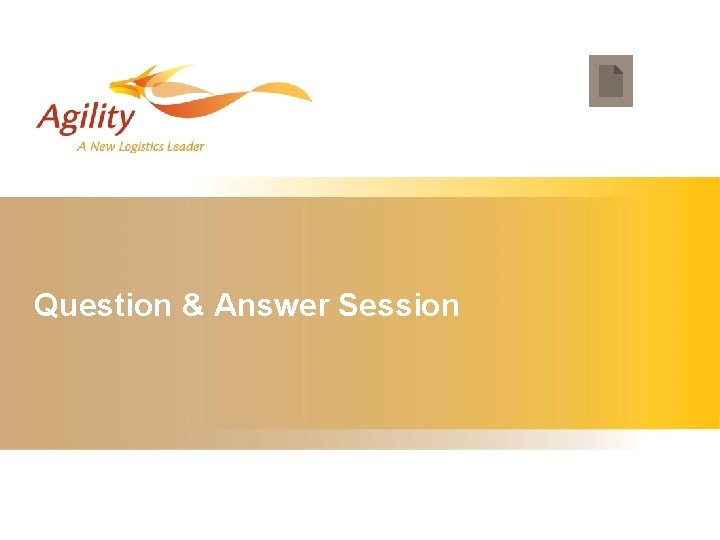 Question & Answer Session 