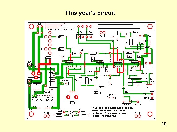 This year’s circuit 10 