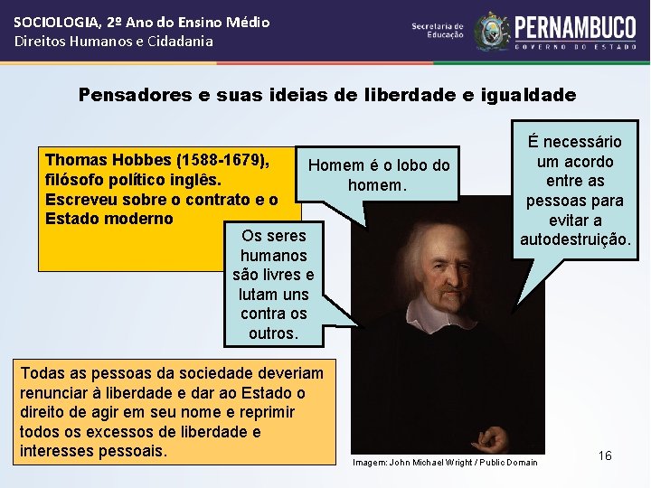 SOCIOLOGIA, 2º Ano do Ensino Médio Direitos Humanos e Cidadania Pensadores e suas ideias