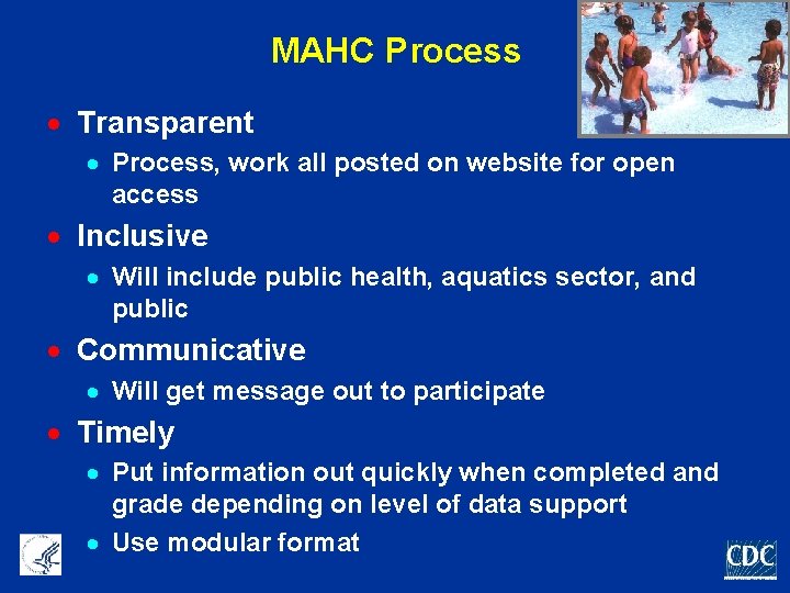 MAHC Process · Transparent · Process, work all posted on website for open access