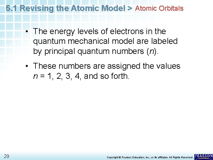 5. 1 Revising the Atomic Model > Atomic Orbitals • The energy levels of 5. 1 Revising the Atomic Model > Atomic Orbitals • The energy levels of