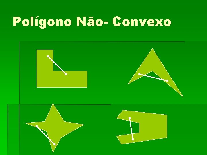 Polígono Não- Convexo Polígono Não- Convexo