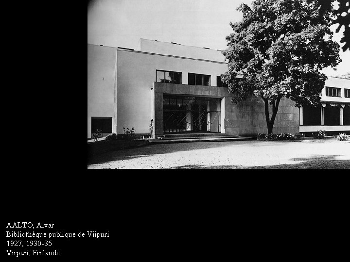 AALTO, Alvar Bibliothèque publique de Viipuri 1927, 1930 -35 Viipuri, Finlande 